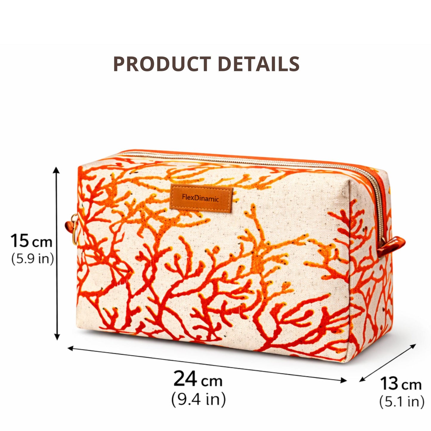Carolina Coral Wash Bag