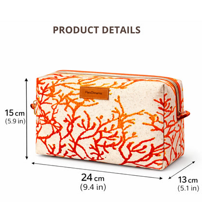 Carolina Coral Wash Bag