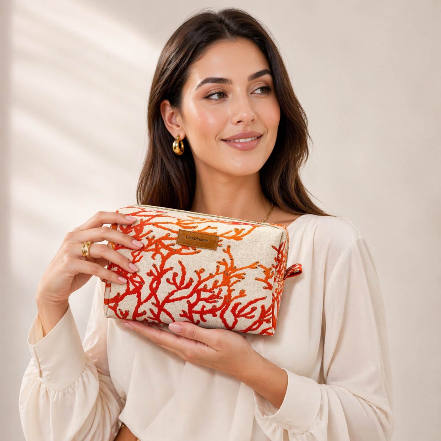 Carolina Coral Wash Bag